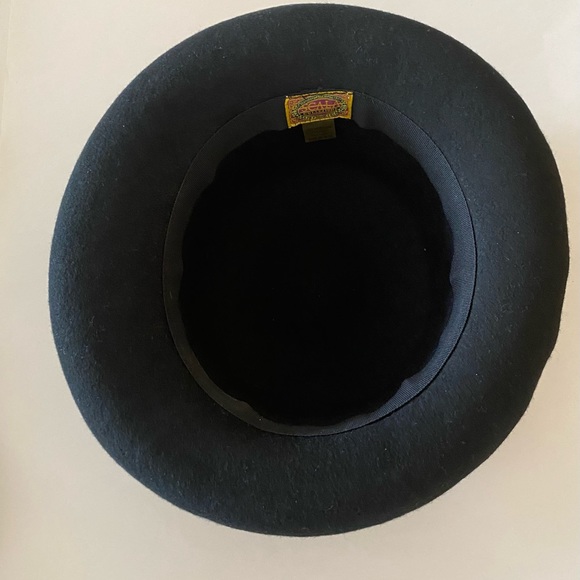 Vintage Scala Collectione women's felt hat 100% wool hand crafted hat/size 22 - Picture 6 of 16